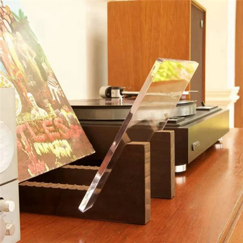 YCHL Vinyl Record Storage Holder Large Capacity Acrylic Ends Display Stand Wooden LP Vinyl Album Desktop Rack
YCHL Vinyl Record Storage Holder Large Capacity Acrylic Ends Display Stand Wooden LP Vinyl Album Desktop Rack