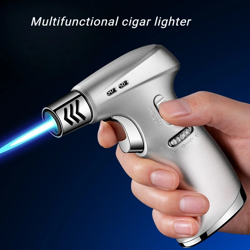 Handheld Adjustable Flame-proof Windproof Spray Gun Inflatable BBQ Multi-purpose Lighter Cigar Accessories
Handheld Adjustable Flame-proof Windproof Spray Gun Inflatable BBQ Multi-purpose Lighter Cigar Accessories