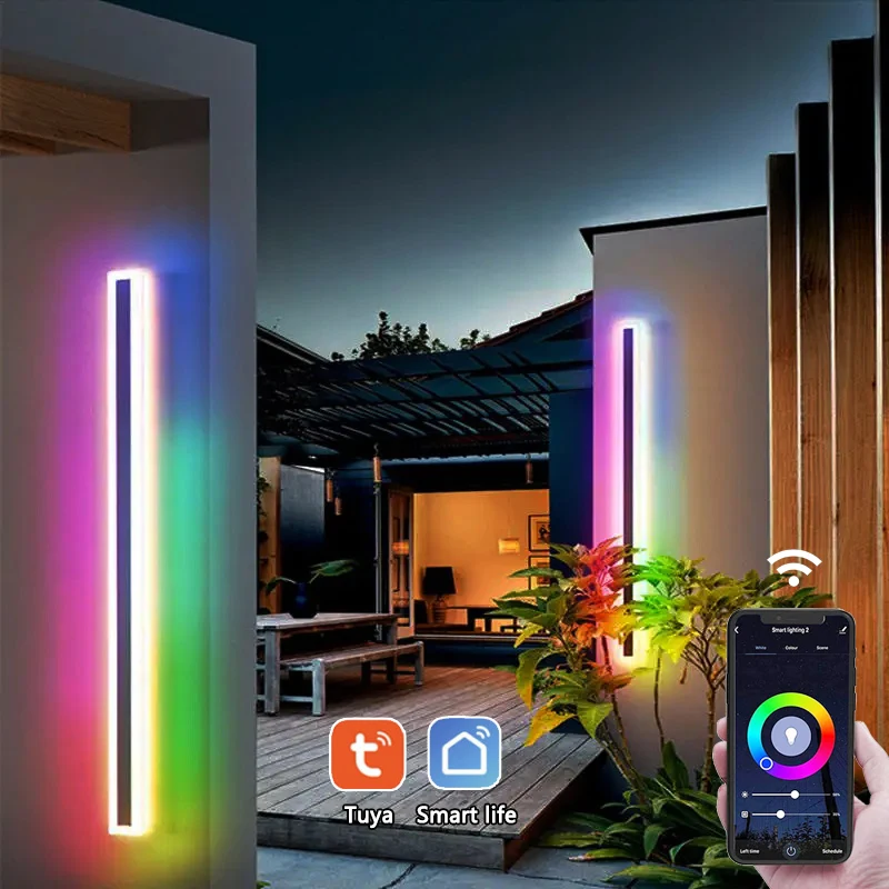Durlite Waterproof IP65 30-240CM Long Strip Wifi Outdoor Wall Lamp Smart Home Tuya Control RGBWW Exterior Linear LED Wall Light
Durlite Waterproof IP65 30-240CM Long Strip Wifi Outdoor Wall Lamp Smart Home Tuya Control RGBWW Exterior Linear LED Wall Light