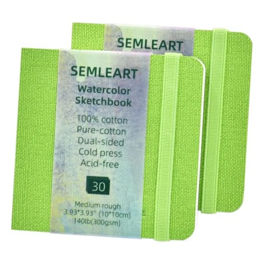Watercolor Journal 2 Pack 60 Sheets, 3.93x3.93in, 140 lb/300 GSM Watercolor Sketchbook Cold Press Watercolor Paper Watercolor N
Watercolor Journal 2 Pack 60 Sheets, 3.93x3.93in, 140 lb/300 GSM Watercolor Sketchbook Cold Press Watercolor Paper Watercolor N