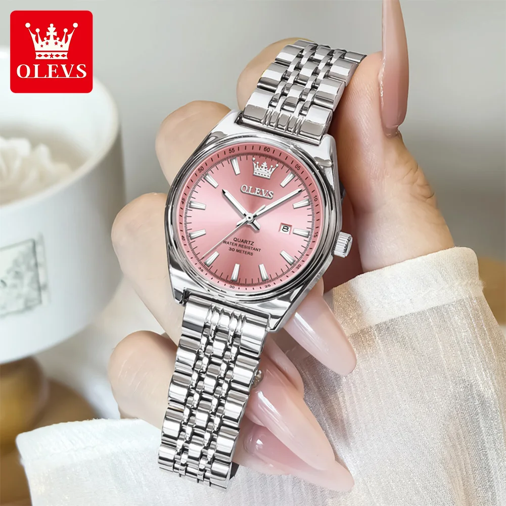 OLEVS 3703 Womens Watch Elegant Luxury Quartz Watch Scale Waterproof Luminous Automatic Date Ladies Watch Gifts Original
OLEVS 3703 Womens Watch Elegant Luxury Quartz Watch Scale Waterproof Luminous Automatic Date Ladies Watch Gifts Original