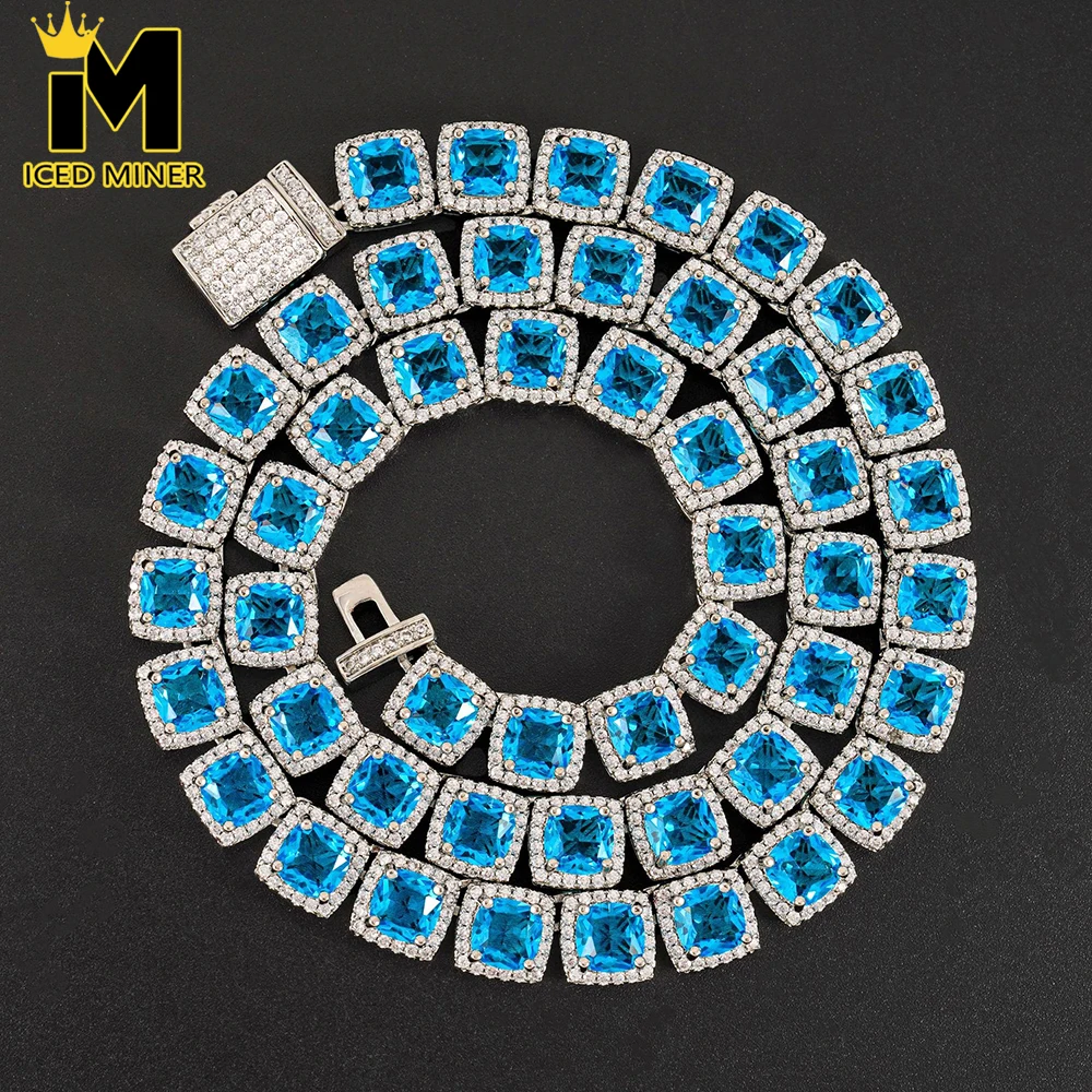 10mm Blue Square Cuban Link Chain Necklaces for Men Women Iced Out Chain Zircon Hip Hop Jewelry Free Shipping
10mm Blue Square Cuban Link Chain Necklaces for Men Women Iced Out Chain Zircon Hip Hop Jewelry Free Shipping