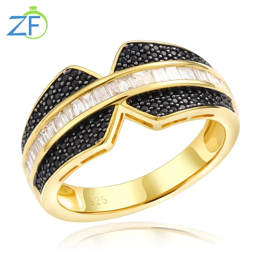 GZ ZONGFA Natural 0.5ct Diamond with Black Spinel 14k Gold Plated Gift Fine Jewelry for Women Pure 925 Sterling Silve Rings
GZ ZONGFA Natural 0.5ct Diamond with Black Spinel 14k Gold Plated Gift Fine Jewelry for Women Pure 925 Sterling Silve Rings