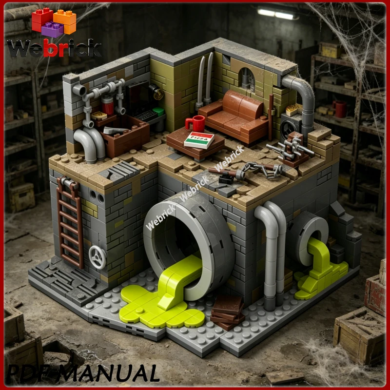 Технологичный конструктор Sewer Lair Diorama: винтажный подземный туннель, набор для самостоятельной сборки
Технологичный конструктор Sewer Lair Diorama: винтажный подземный туннель, набор для самостоятельной сборки