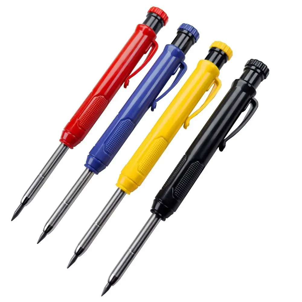 2.8mm Woodworking Pencil Deep Hole Marking Built-in Sharpener Mechanical Pencil Long Head Metal Solid Carpenter Pencil
2.8mm Woodworking Pencil Deep Hole Marking Built-in Sharpener Mechanical Pencil Long Head Metal Solid Carpenter Pencil