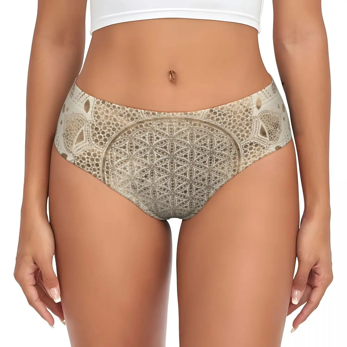 Custom Flower Of Life In Lotus Dot Art Brief Panties Womens Stretch Mandala Yoga Meditation Underwear
Custom Flower Of Life In Lotus Dot Art Brief Panties Womens Stretch Mandala Yoga Meditation Underwear