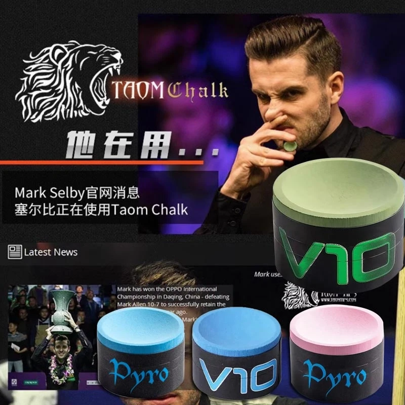 Original TAOM PYRO V10 Billiard Pool Chalk Professional Snooker Pool Round Green/Blue Billiards Chalk for Pool Table Accessories
Original TAOM PYRO V10 Billiard Pool Chalk Professional Snooker Pool Round Green/Blue Billiards Chalk for Pool Table Accessories