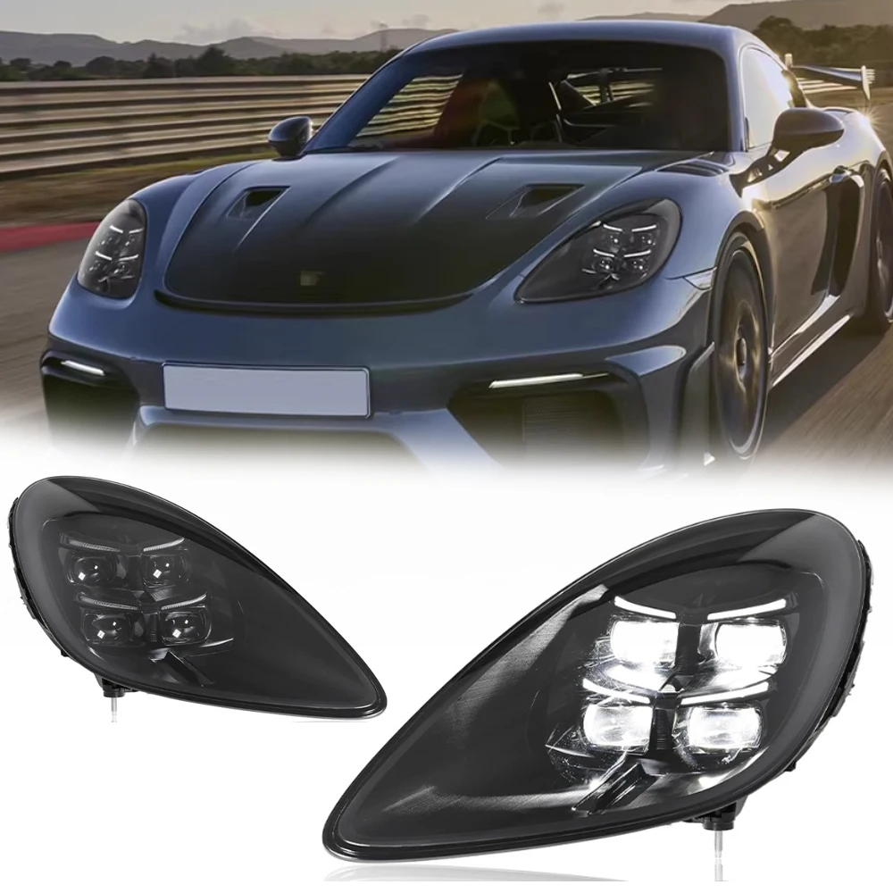 Горячие светодиодные фары для Porsche Cayman Boxster 16-24, полностью светодиодные DRL, автомобильные фары в сборе, сигнальные автоаксессуары, модифицированная лампа
Горячие светодиодные фары для Porsche Cayman Boxster 16-24, полностью светодиодные DRL, автомобильные фары в сборе, сигнальные автоаксессуары, модифицированная лампа