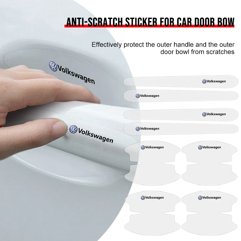 Car Door Handle Bowl Transparent Sticker Anti-collision Protection Strips Caps VW Golf Amarok T5 Phaeton ID3 Tiguan T-Cross GTI
Car Door Handle Bowl Transparent Sticker Anti-collision Protection Strips Caps VW Golf Amarok T5 Phaeton ID3 Tiguan T-Cross GTI