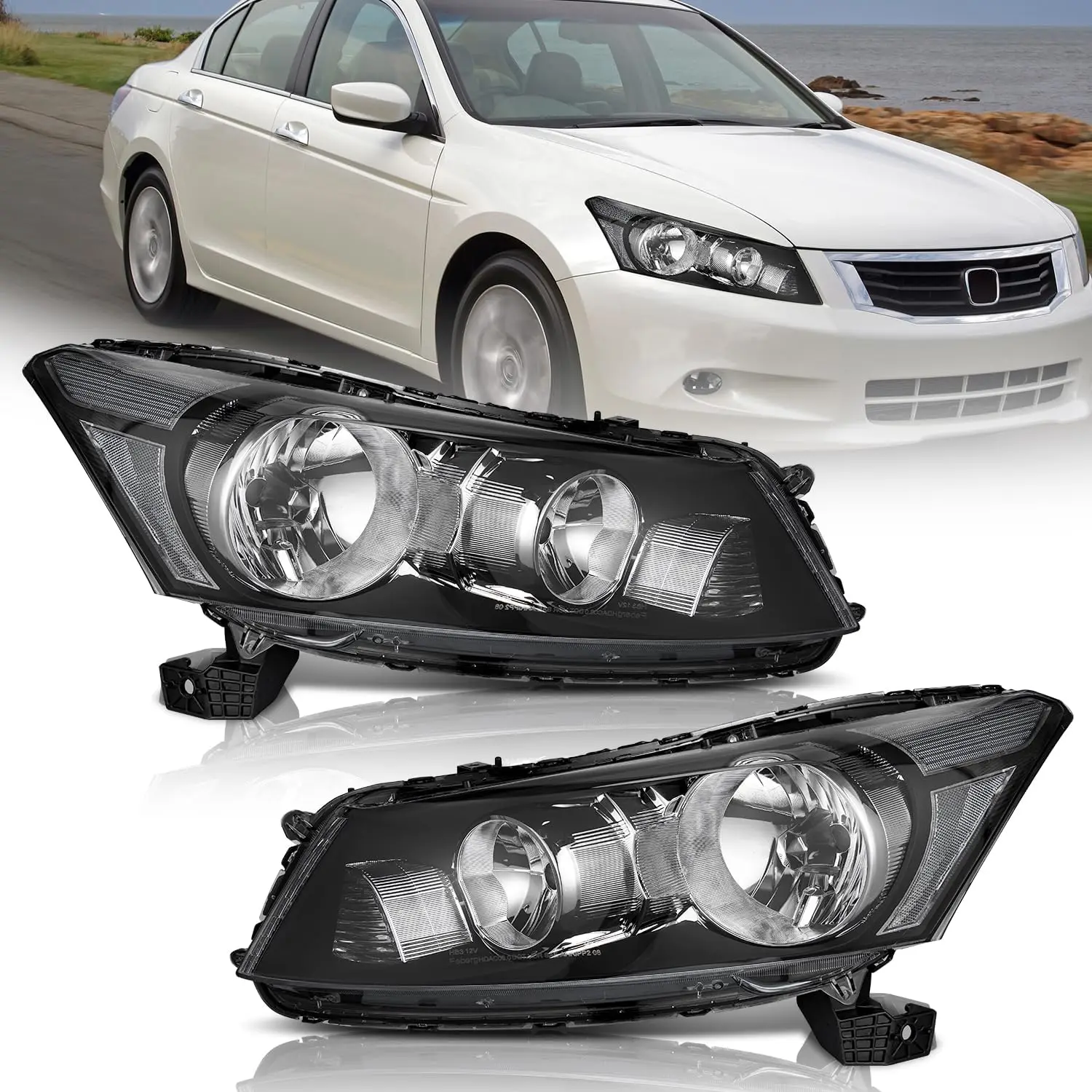 Фара для Honda Accord 4Dr Sedan 2008-2012 гг., замена фары для Honda Accord 08-12, черный корпус в сборе, Cle
Фара для Honda Accord 4Dr Sedan 2008-2012 гг., замена фары для Honda Accord 08-12, черный корпус в сборе, Cle