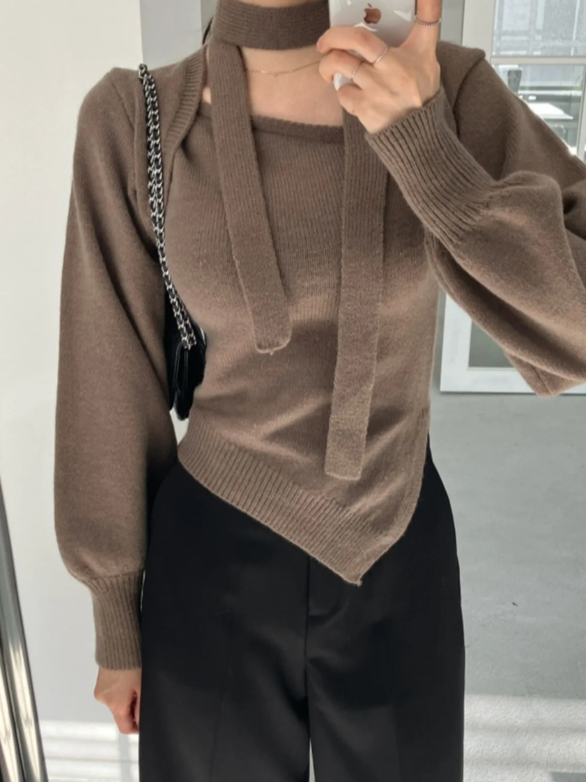 Женский свитер в стиле ретро Thiened Long Sve Sli ort Top for Winter Design Sense Opening Chord Warm Knitted irt
Женский свитер в стиле ретро Thiened Long Sve Sli ort Top for Winter Design Sense Opening Chord Warm Knitted irt