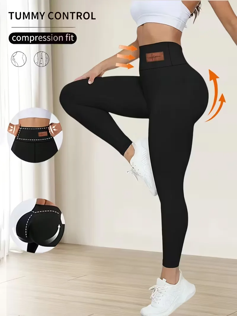 Women's High-Waisted Yoga Leggings, Elastic Breathable Workout Pants, Slim-Fit Solid Color Activewear, Plus Size Pants & Capris
Women's High-Waisted Yoga Leggings, Elastic Breathable Workout Pants, Slim-Fit Solid Color Activewear, Plus Size Pants & Capris