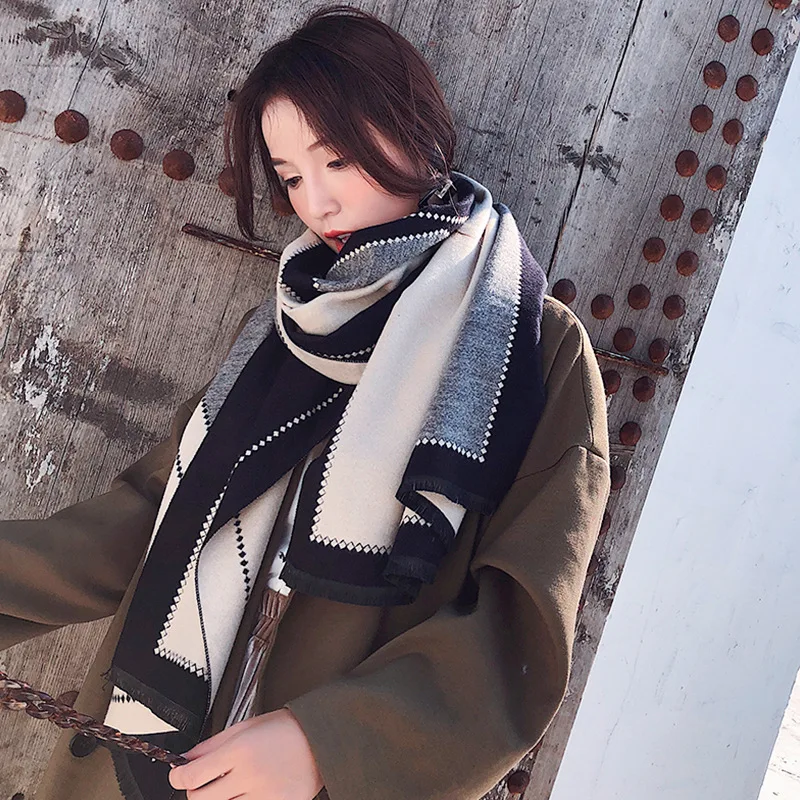 Luxury Winter Cashmere Scarf Women Warm Pashmina Shawls And Wraps Print Bufanda Female Blanket Stoles Tassel Thick Hijab 2022
Luxury Winter Cashmere Scarf Women Warm Pashmina Shawls And Wraps Print Bufanda Female Blanket Stoles Tassel Thick Hijab 2022