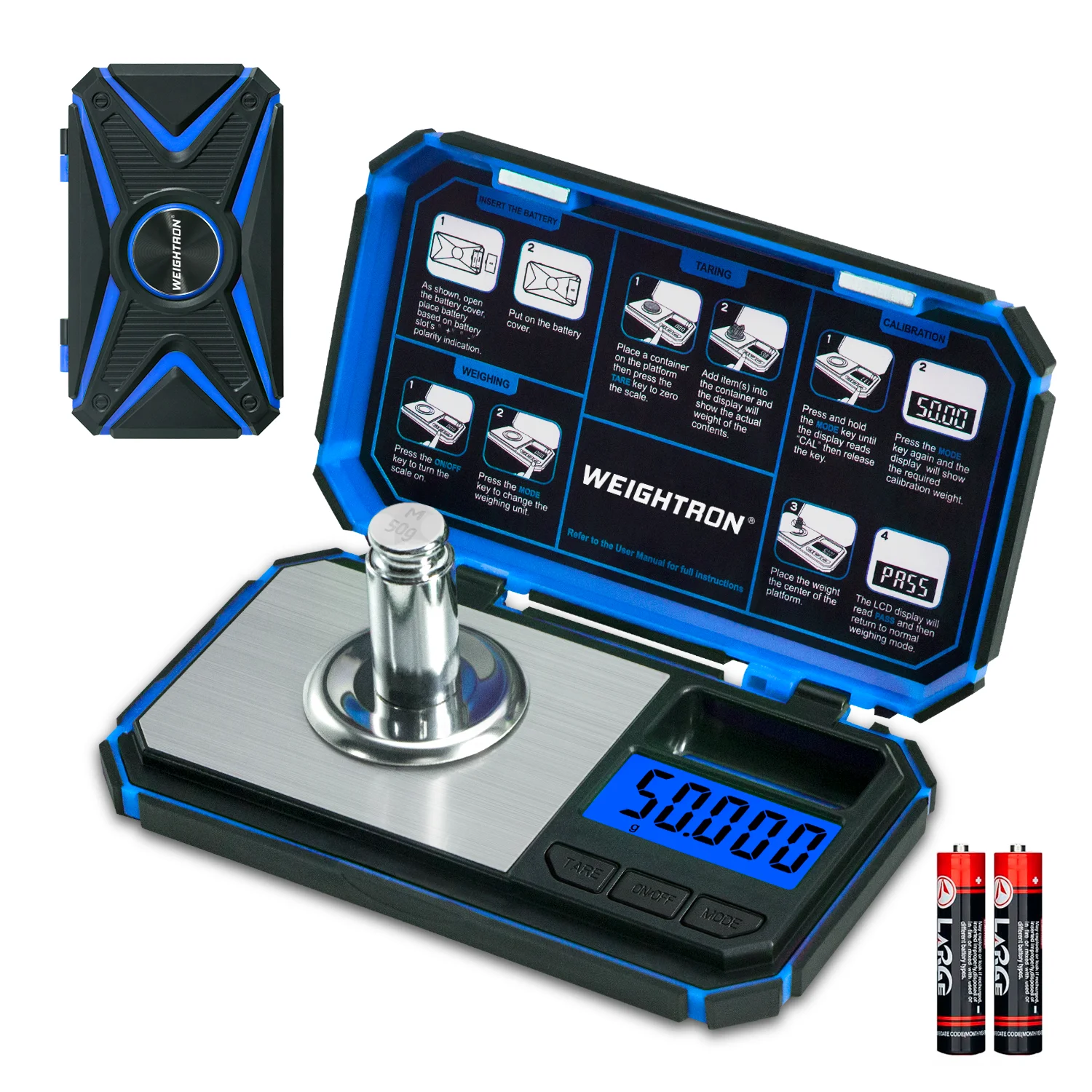 50g x 0.001g Jewelry Milligram Scale with LCD Display, Digital Food Scale with One-Touch Unit Conversion for 6 Units
50g x 0.001g Jewelry Milligram Scale with LCD Display, Digital Food Scale with One-Touch Unit Conversion for 6 Units