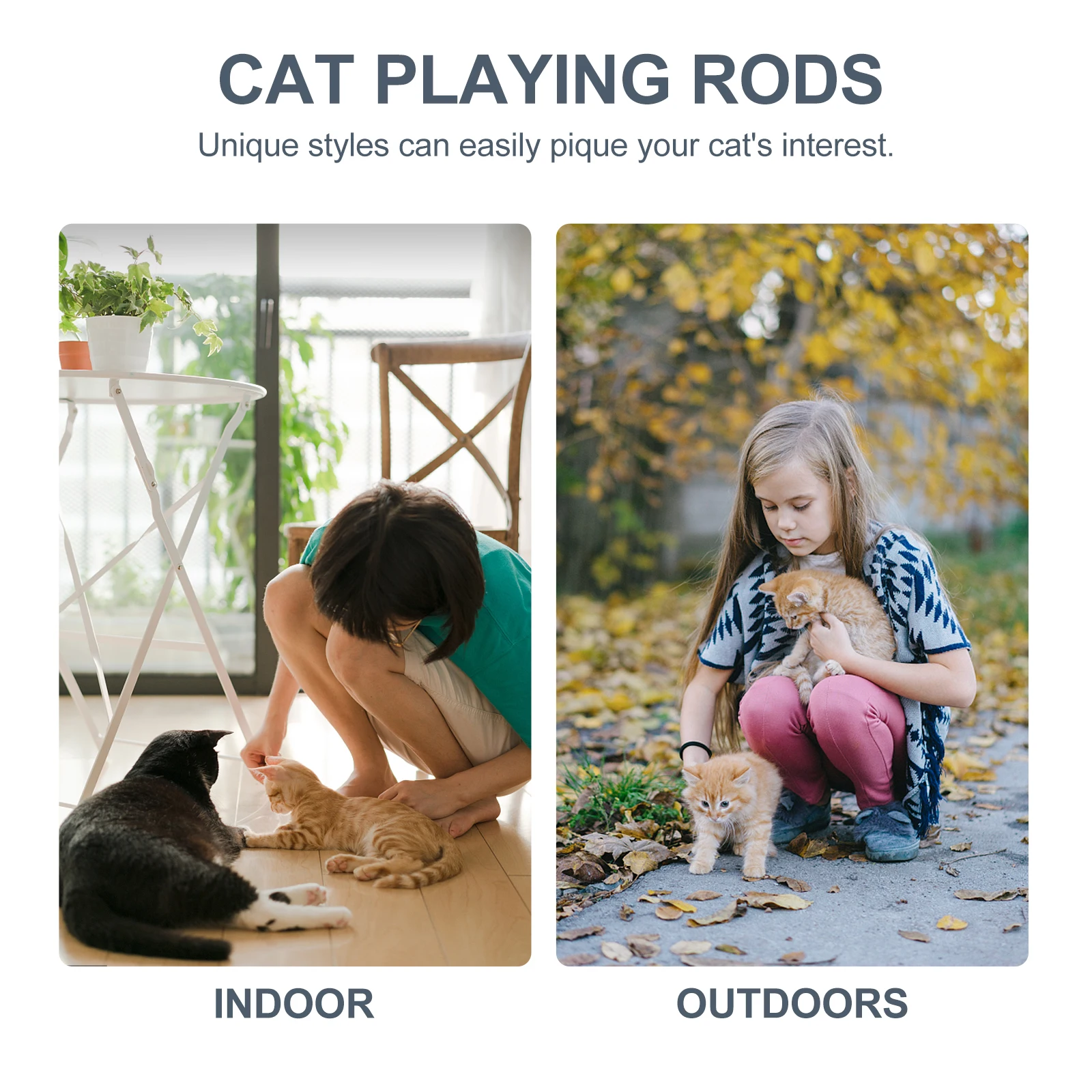 2 Pcs Cat Teaser Activity Bite Resistant Sticks Fairy Entertainment Colorful Design Rods Interactive Wand Plastic Plaything
2 Pcs Cat Teaser Activity Bite Resistant Sticks Fairy Entertainment Colorful Design Rods Interactive Wand Plastic Plaything