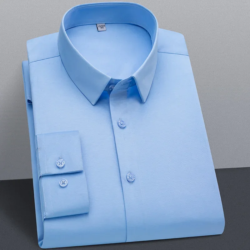 High Quality Stretch Anti Wrinkle Non iron Men Shirts Long Sleeve Dress Shirts Male Slim Social Business Casual Shirt XT261
High Quality Stretch Anti Wrinkle Non iron Men Shirts Long Sleeve Dress Shirts Male Slim Social Business Casual Shirt XT261