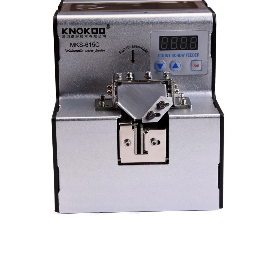 KNOKOO Flexible Automatic Screw Feeder MKS-615C With Counter For M1-M5 Adjustable Rail 
KNOKOO Flexible Automatic Screw Feeder MKS-615C With Counter For M1-M5 Adjustable Rail