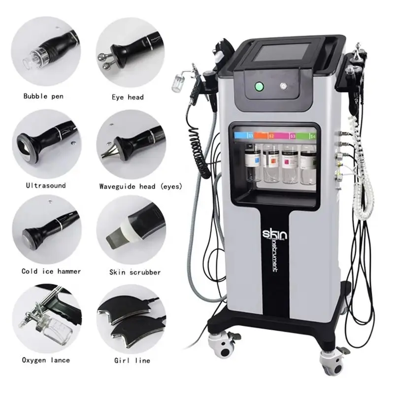 8 in1 Dermabrasion HydroFacials Machine H2O2 Aqua Peeling And lift skin Bubble moisturizer Oxygen Hydrafaci Machine facial care
8 in1 Dermabrasion HydroFacials Machine H2O2 Aqua Peeling And lift skin Bubble moisturizer Oxygen Hydrafaci Machine facial care