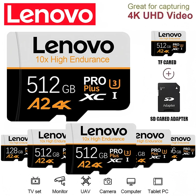 Original-Lenovo Class 10 U3 4K Micro TF/SD Card 16GB 32GB 64GB 128GB 256GB 512GB for Phone Camera Drone TF Card A2 Micro TF/SD
Original-Lenovo Class 10 U3 4K Micro TF/SD Card 16GB 32GB 64GB 128GB 256GB 512GB for Phone Camera Drone TF Card A2 Micro TF/SD