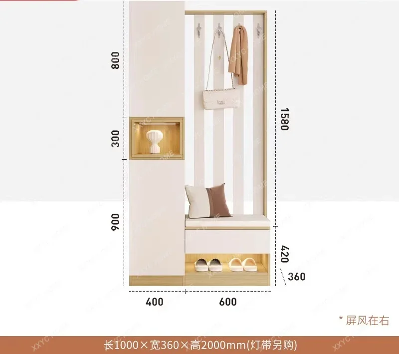 Home entrance cabinet integrated modern simple light luxury screen living room partition door Nordic home door
Home entrance cabinet integrated modern simple light luxury screen living room partition door Nordic home door