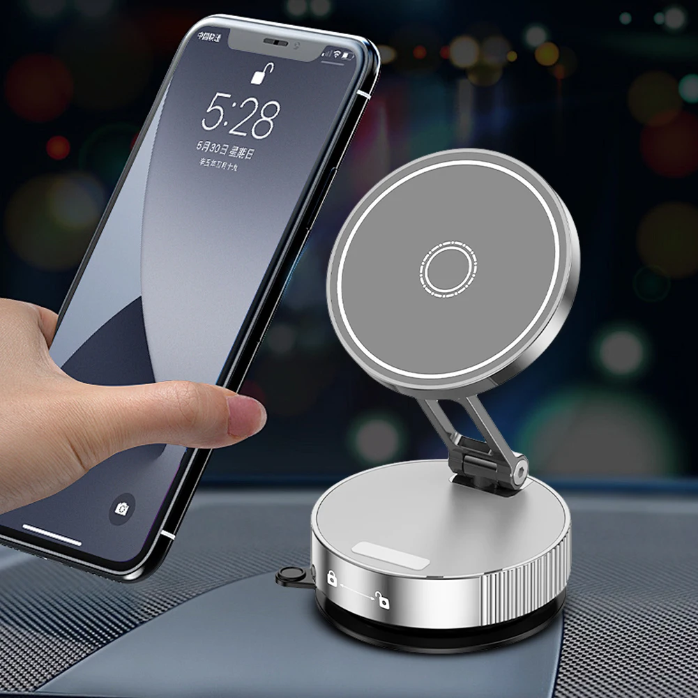 Magnetic Vacuum Car Mount Phone Holder 360° Rotatable Car Navigation Holder Car Mobile Phone Holder for Gym Bath Shower
Magnetic Vacuum Car Mount Phone Holder 360° Rotatable Car Navigation Holder Car Mobile Phone Holder for Gym Bath Shower