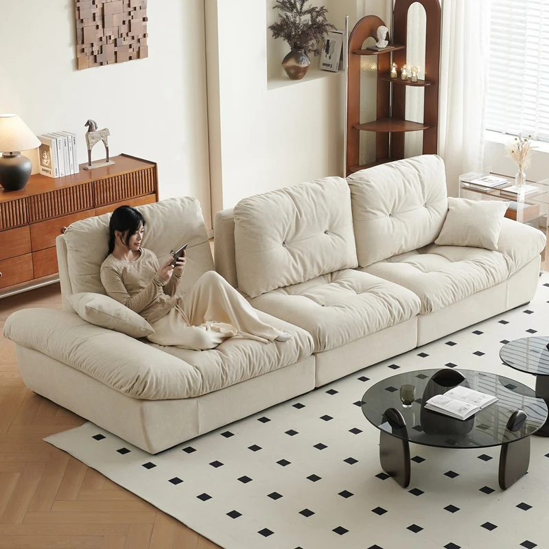 Pliable White Living Room Sofas European Designer Minimalist Nordic Living Room Sofas Lazy Modern Divani Soggiorno Furniture 
Pliable White Living Room Sofas European Designer Minimalist Nordic Living Room Sofas Lazy Modern Divani Soggiorno Furniture