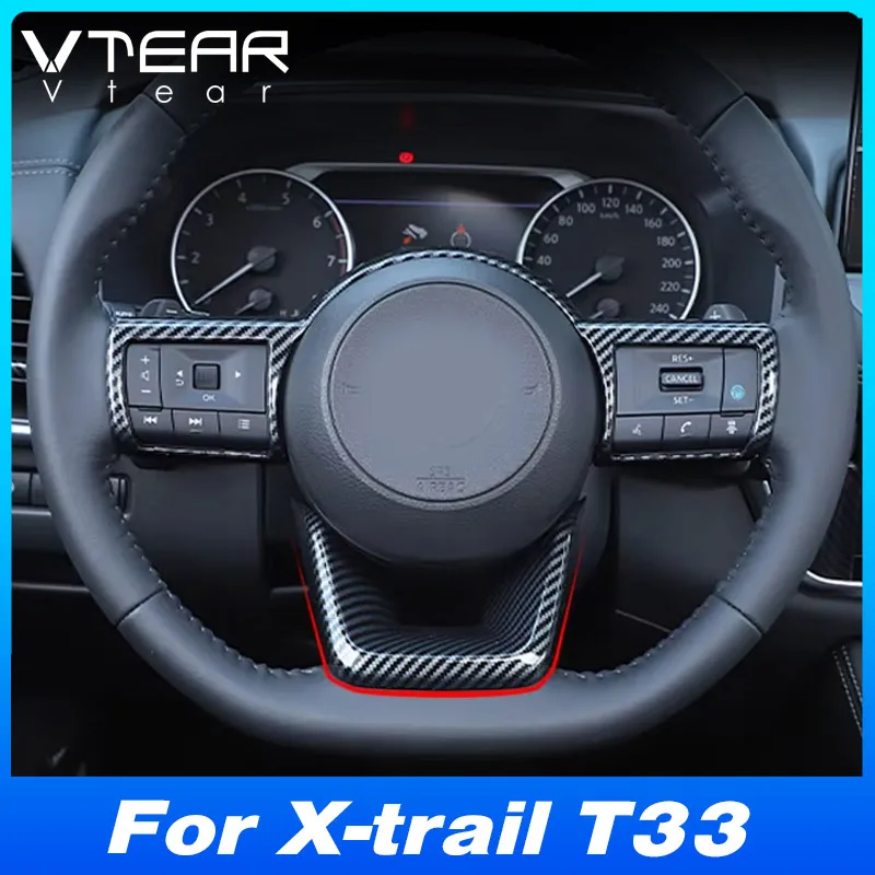 Vtear Car Steering Wheel Trim Cover Interior Button Frame Sticker For Nissan X-trail T33 2021-2023 Decoration Styling Accessory
Vtear Car Steering Wheel Trim Cover Interior Button Frame Sticker For Nissan X-trail T33 2021-2023 Decoration Styling Accessory