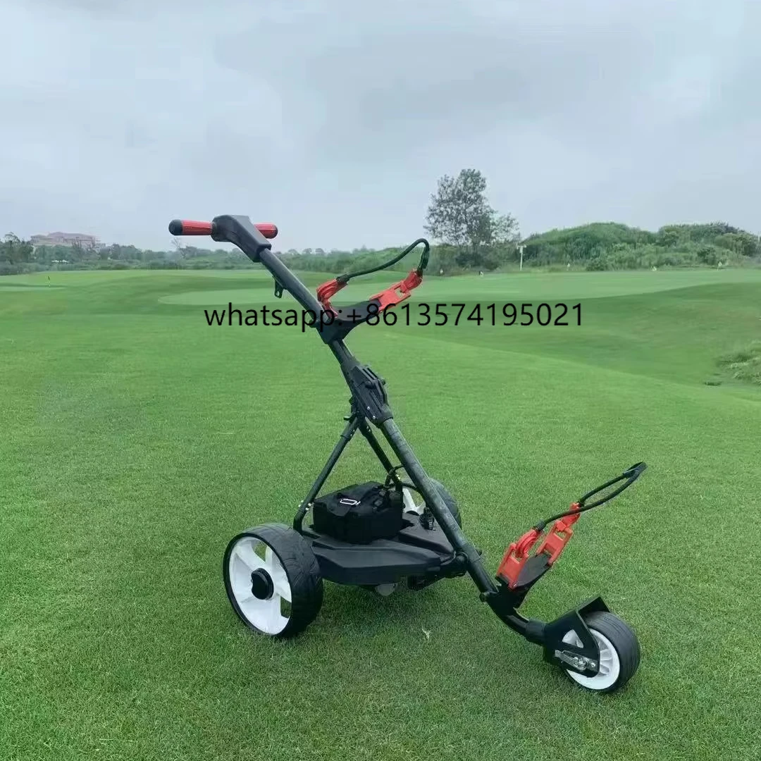 New Design Golf Trolleys Follow Signature Range Electric Cart with Remote Control
New Design Golf Trolleys Follow Signature Range Electric Cart with Remote Control