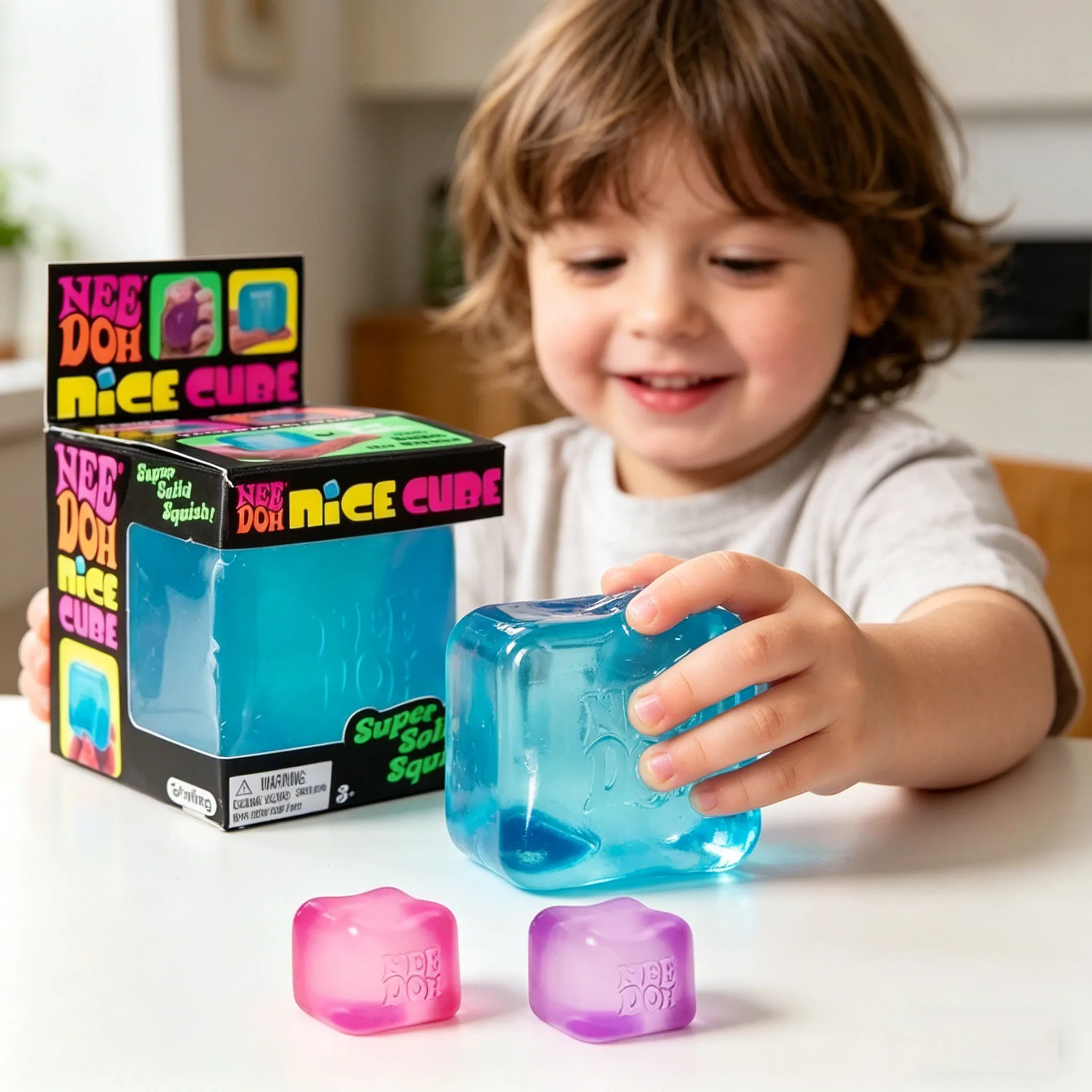 Schylling NeeDoh Nice Cube Sensory Squeeze Toy with Super Solid Squish Stress Relief Anxiety Sensory Tool - 2.25" Cube
Schylling NeeDoh Nice Cube Sensory Squeeze Toy with Super Solid Squish Stress Relief Anxiety Sensory Tool - 2.25" Cube