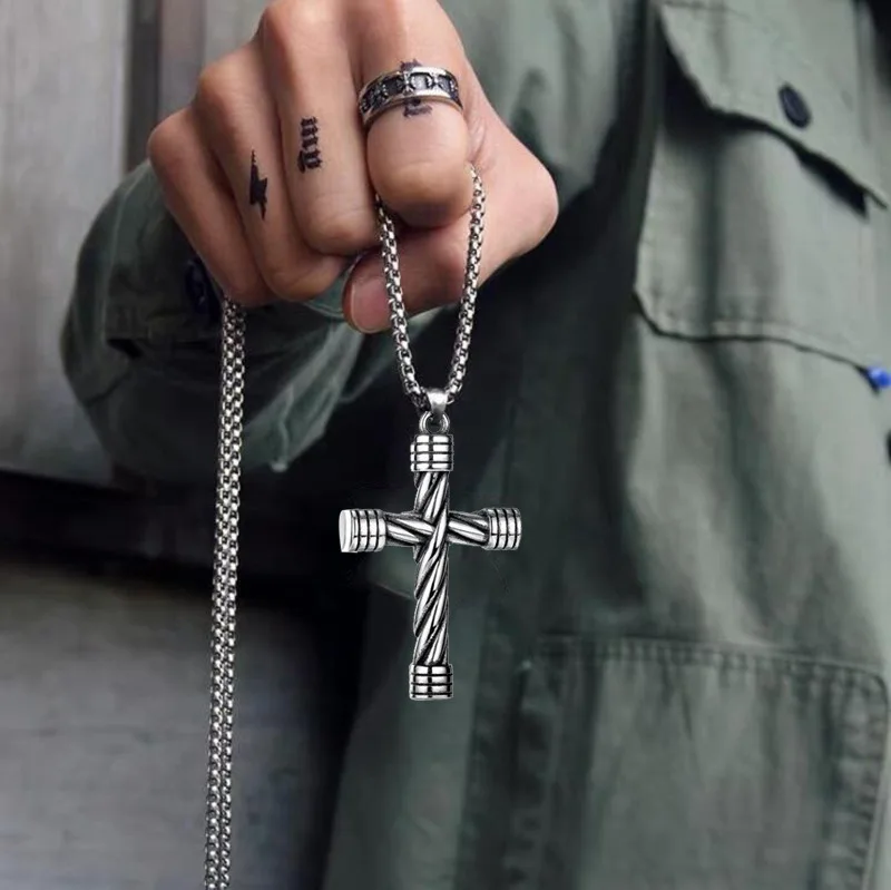Punk Hip Hop Stainless Steel Cross Pendant Necklace for Men Women Biker Christian Necklace Amulet Jewelry Gift Chain Wholesale
Punk Hip Hop Stainless Steel Cross Pendant Necklace for Men Women Biker Christian Necklace Amulet Jewelry Gift Chain Wholesale