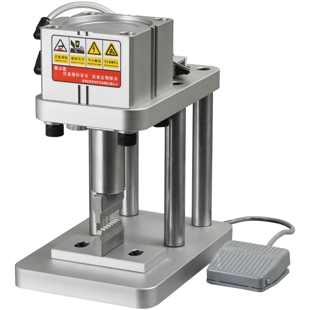 Rongbang Vertical Pneumatic Crimping Machine for FC LC SC Fiber Optic Cable Pigtail Connector Spare Parts Riveting Ring Crimp
Rongbang Vertical Pneumatic Crimping Machine for FC LC SC Fiber Optic Cable Pigtail Connector Spare Parts Riveting Ring Crimp