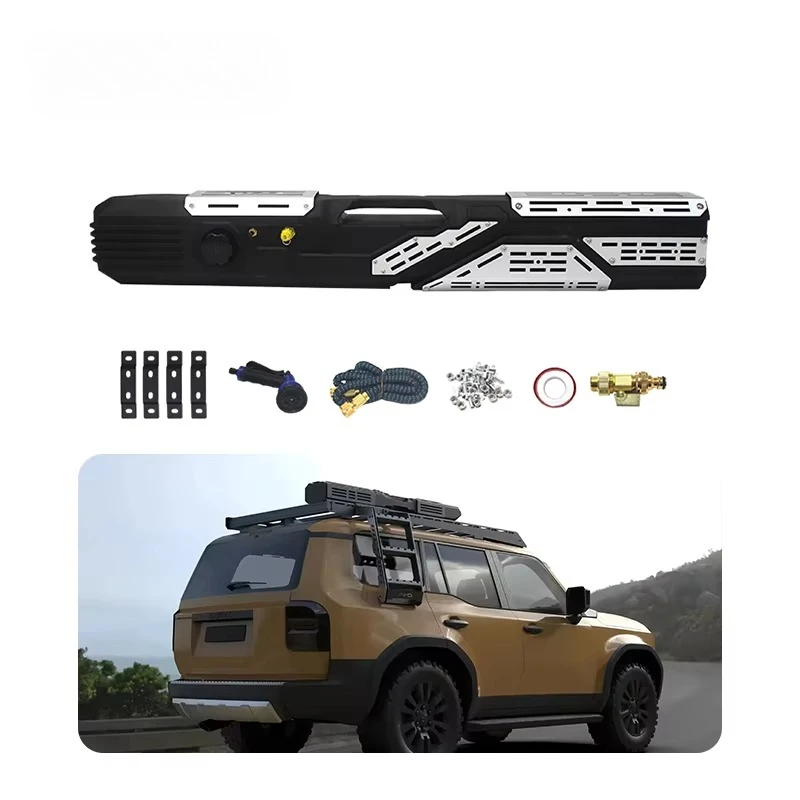 Roof-mounted water tank, off-road accessory, camping and outdoor roof-mounted water tank, ABS, auxiliary water tank, 26 liters
Roof-mounted water tank, off-road accessory, camping and outdoor roof-mounted water tank, ABS, auxiliary water tank, 26 liters