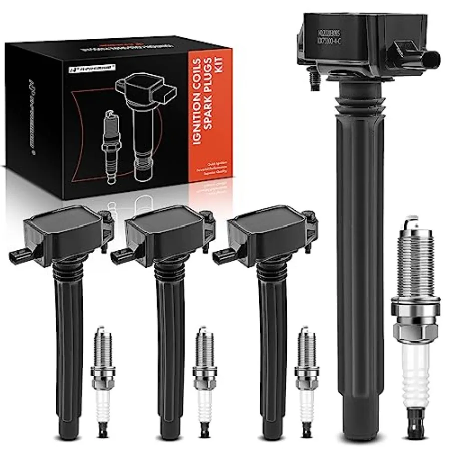 Set of 4 Ignition Coil Pack and Iridium Spark Plugs Compatible with Jeep Cherokee 2014-2020 Compass 2018-2020 Renegade 2015-202
Set of 4 Ignition Coil Pack and Iridium Spark Plugs Compatible with Jeep Cherokee 2014-2020 Compass 2018-2020 Renegade 2015-202