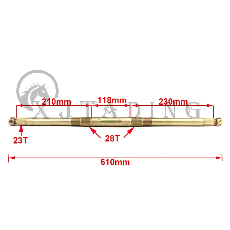 610mm 23T 28T Rear Axle For DIY 50cc 70cc 90cc 110cc 125cc ATV Go kart Buggy Electrical Quad Bike Motorcycle Accessories
610mm 23T 28T Rear Axle For DIY 50cc 70cc 90cc 110cc 125cc ATV Go kart Buggy Electrical Quad Bike Motorcycle Accessories