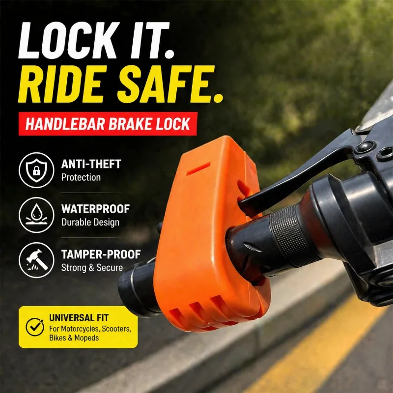 Motorcycle Electric Scooter Handlebar Lock Brake Lock Anti-Theft Lock for Bicycle Moped Scooter Handlebar Horn Lock Universal
Motorcycle Electric Scooter Handlebar Lock Brake Lock Anti-Theft Lock for Bicycle Moped Scooter Handlebar Horn Lock Universal