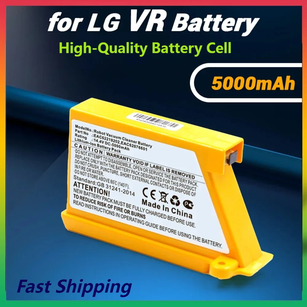 5000mAh & 3500mAh Power - Packed Batteries for LG VR6270 - VR64604 Series Robot Vacuum Cleaners - EAC60766103 & EAC62218205 Fit
5000mAh & 3500mAh Power - Packed Batteries for LG VR6270 - VR64604 Series Robot Vacuum Cleaners - EAC60766103 & EAC62218205 Fit