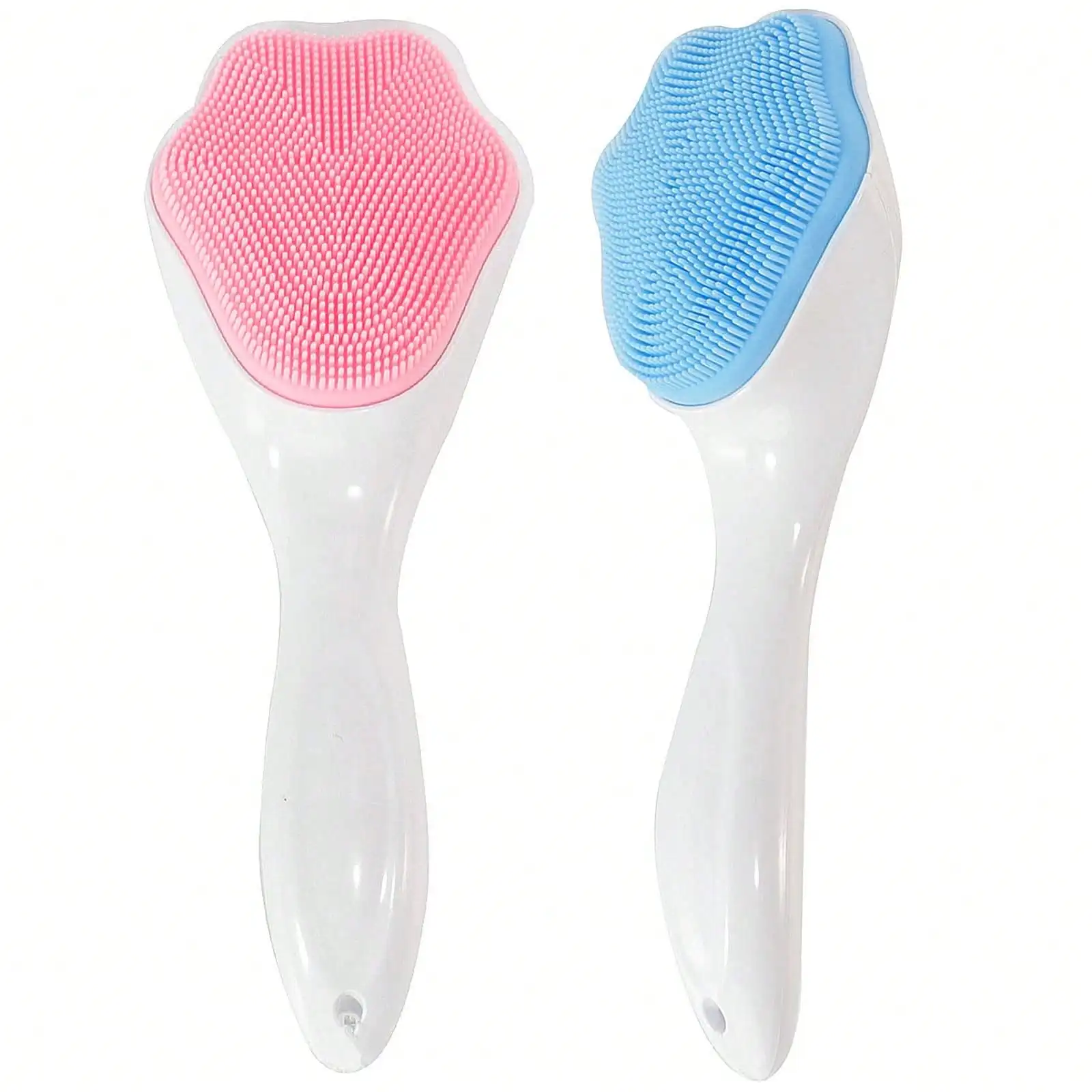 Silicone Face Scrubber Exfoliating Brush, Manual Handheld Facial Cleansing And Blackhead Scrubber, Soft Bristles Waterproof For Face Skincare (Pink)
Silicone Face Scrubber Exfoliating Brush, Manual Handheld Facial Cleansing And Blackhead Scrubber, Soft Bristles Waterproof For Face Skincare (Pink)
