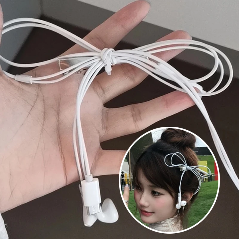 Y2K Headphone Wire Bow Hair Clips Harajuku Cute Upcycled Aesthetic Hair Pins for Cosplay Girls Korean Fashion Hair Accessories
Y2K Headphone Wire Bow Hair Clips Harajuku Cute Upcycled Aesthetic Hair Pins for Cosplay Girls Korean Fashion Hair Accessories