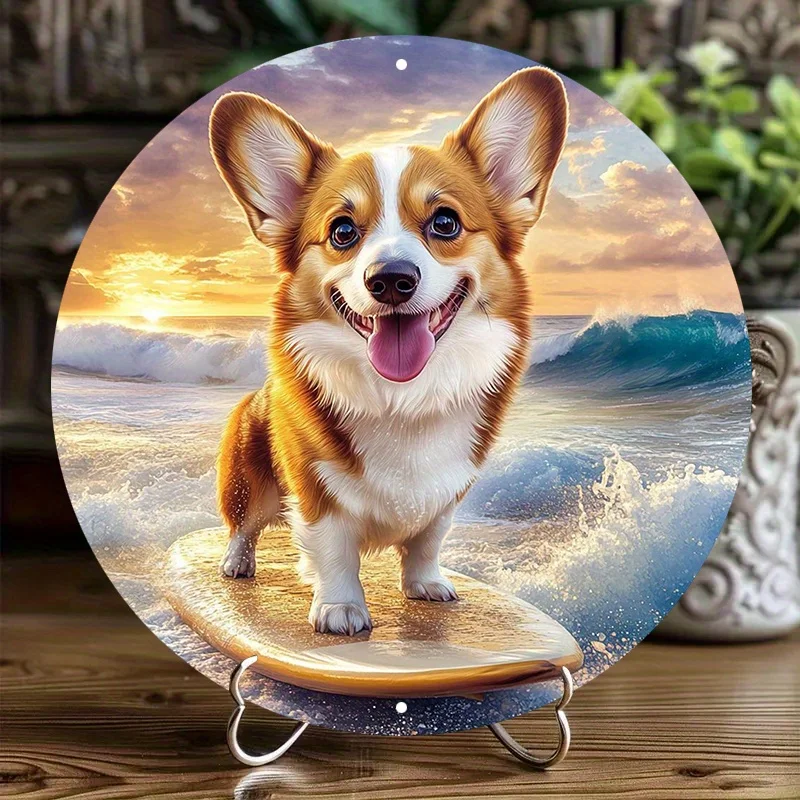 Corgi Surfboard Aluminum Metal Sign, Wall Art for Outdoor, Home, and Restaurant Decor, Durable Digital Art Print Theme
Corgi Surfboard Aluminum Metal Sign, Wall Art for Outdoor, Home, and Restaurant Decor, Durable Digital Art Print Theme