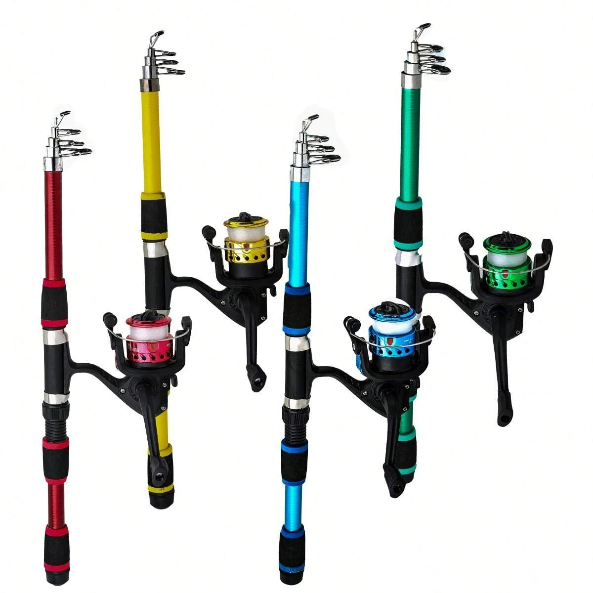 Beginner Fishing Rod Reel Combo Telescopic Spinning Fishing Pole Portable Starter Kit for Outdoor Freshwater Saltwater Fishing
Beginner Fishing Rod Reel Combo Telescopic Spinning Fishing Pole Portable Starter Kit for Outdoor Freshwater Saltwater Fishing