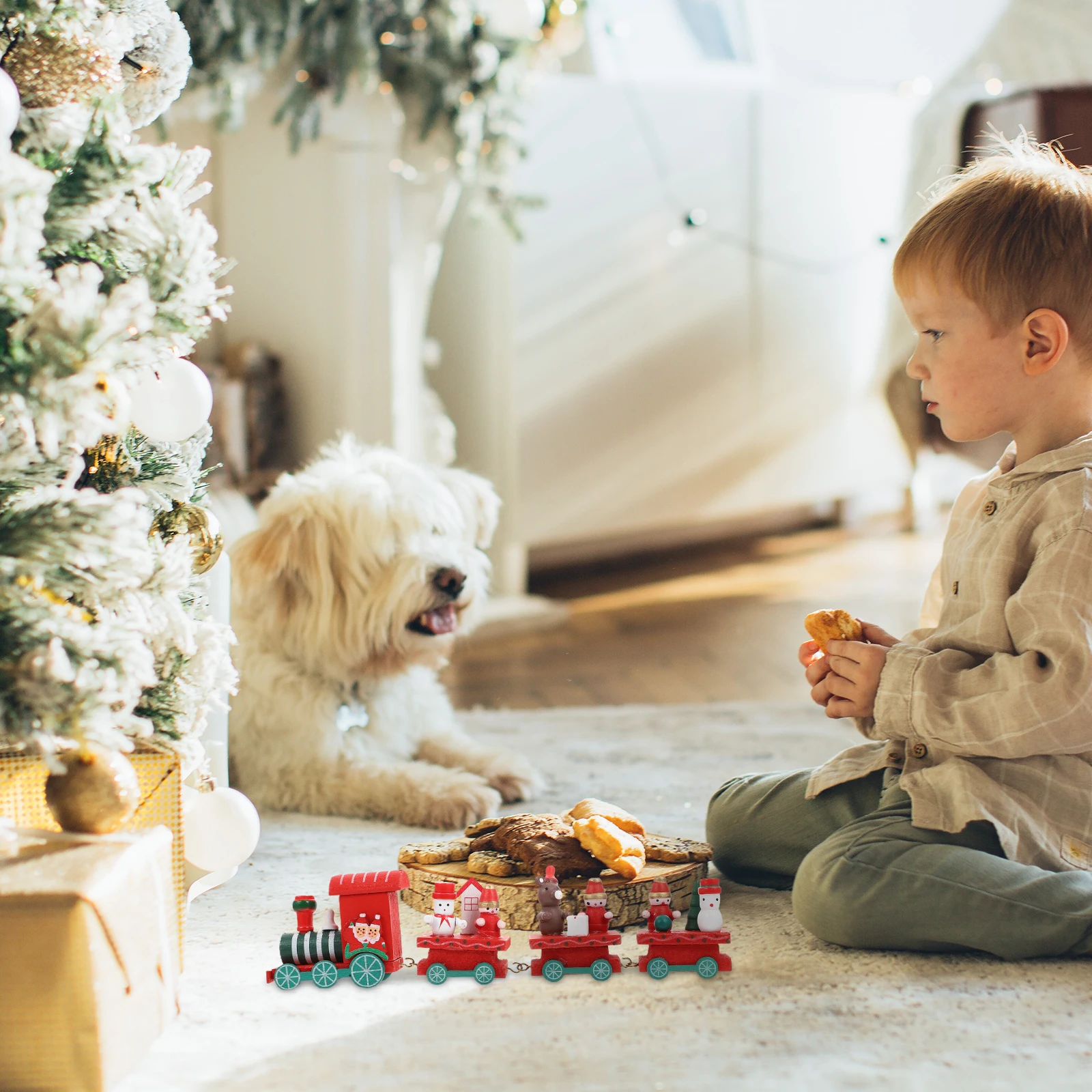 Wooden Train Toy Christmas Decor Desktop Adornment Children Gift Detachable DIY Festive Ornament Non Remote Control
Wooden Train Toy Christmas Decor Desktop Adornment Children Gift Detachable DIY Festive Ornament Non Remote Control