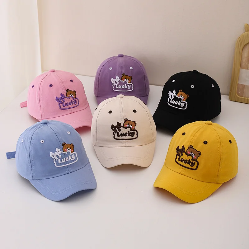 Baby Kids Sun Hat 52cm 2-5 Years Toddler Bear Embroidery Baseball Cap Adjustable Outdoor Snapback Caps for Boys Girls Spring New
Baby Kids Sun Hat 52cm 2-5 Years Toddler Bear Embroidery Baseball Cap Adjustable Outdoor Snapback Caps for Boys Girls Spring New