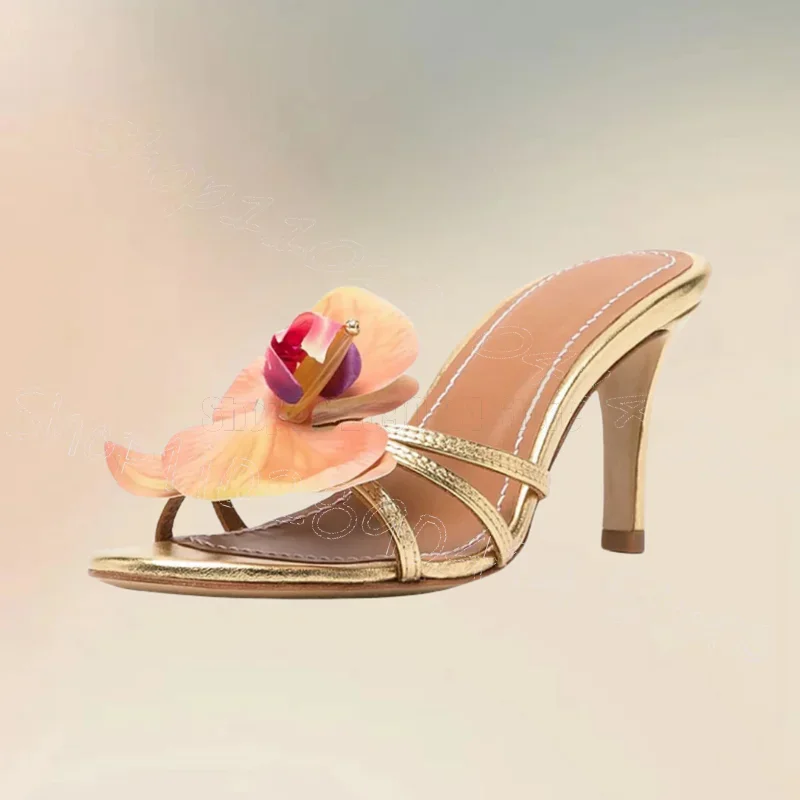 Colorful Appliques Design Open Toe Slippers Slip On Women Shoes Thin High Heels New Novel Party Dating 2025 Zapatos Para Mujere
Colorful Appliques Design Open Toe Slippers Slip On Women Shoes Thin High Heels New Novel Party Dating 2025 Zapatos Para Mujere