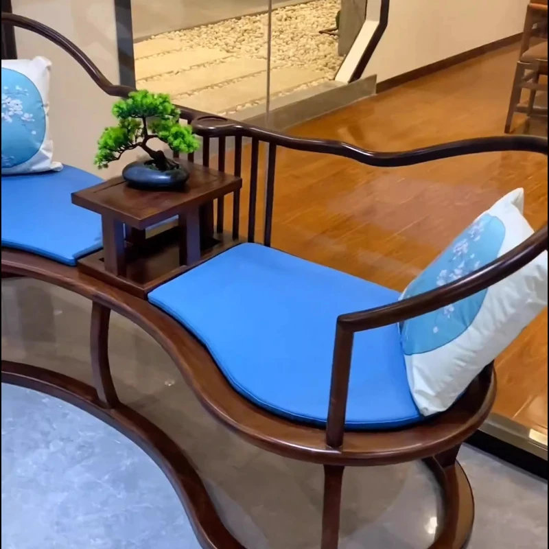 New Chinese Arhat bed all solid wood modern Chinese Arhat sofa double seat tea room club living room zen furniture
New Chinese Arhat bed all solid wood modern Chinese Arhat sofa double seat tea room club living room zen furniture