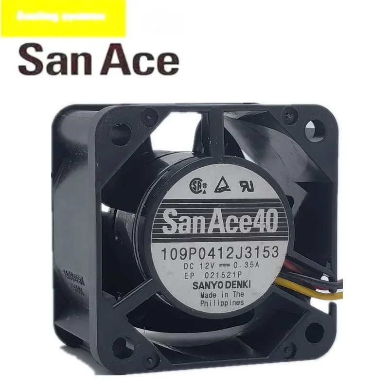 New Sanyo 109P0412J3153 DC12V 0.35A 4028 4cm large air volume inverter cooling fan
New Sanyo 109P0412J3153 DC12V 0.35A 4028 4cm large air volume inverter cooling fan