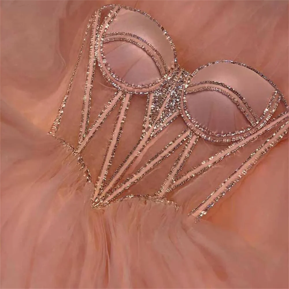 Lily Pink A Line Prom Dress Sequin Glitter Celebrity Dress Women's Evening Dress Sweetheart Net Formal Gown Sweep Train 프롬 드레스
Lily Pink A Line Prom Dress Sequin Glitter Celebrity Dress Women's Evening Dress Sweetheart Net Formal Gown Sweep Train 프롬 드레스