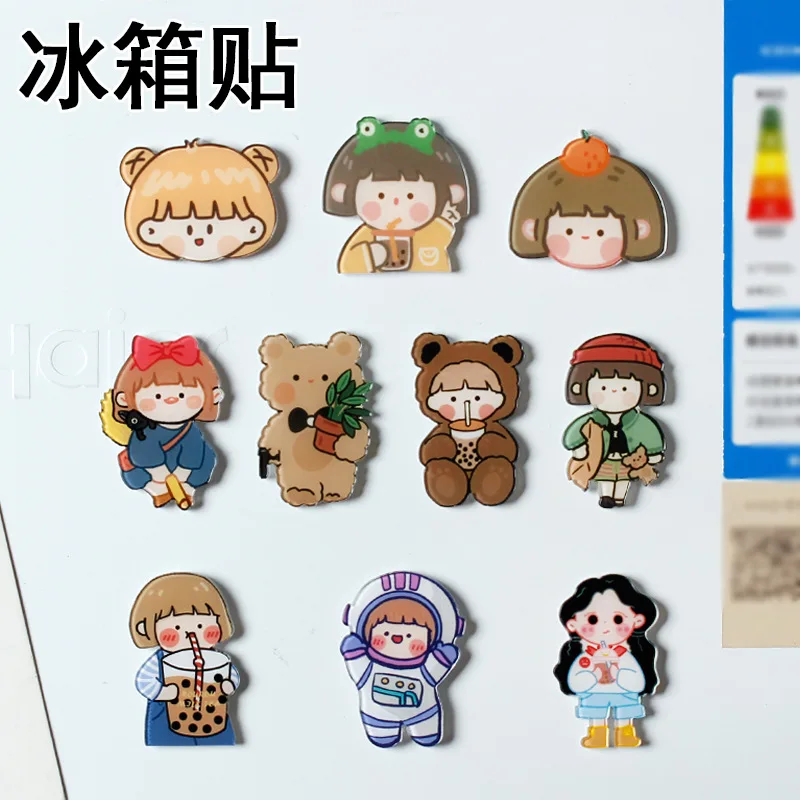 50Pcs/Lot Cute Girl Acrylic Drawing Board Mini Refrigerator Home Decoration Sticker Magnets Fridge Souvenir Whiteboard Magnets
50Pcs/Lot Cute Girl Acrylic Drawing Board Mini Refrigerator Home Decoration Sticker Magnets Fridge Souvenir Whiteboard Magnets