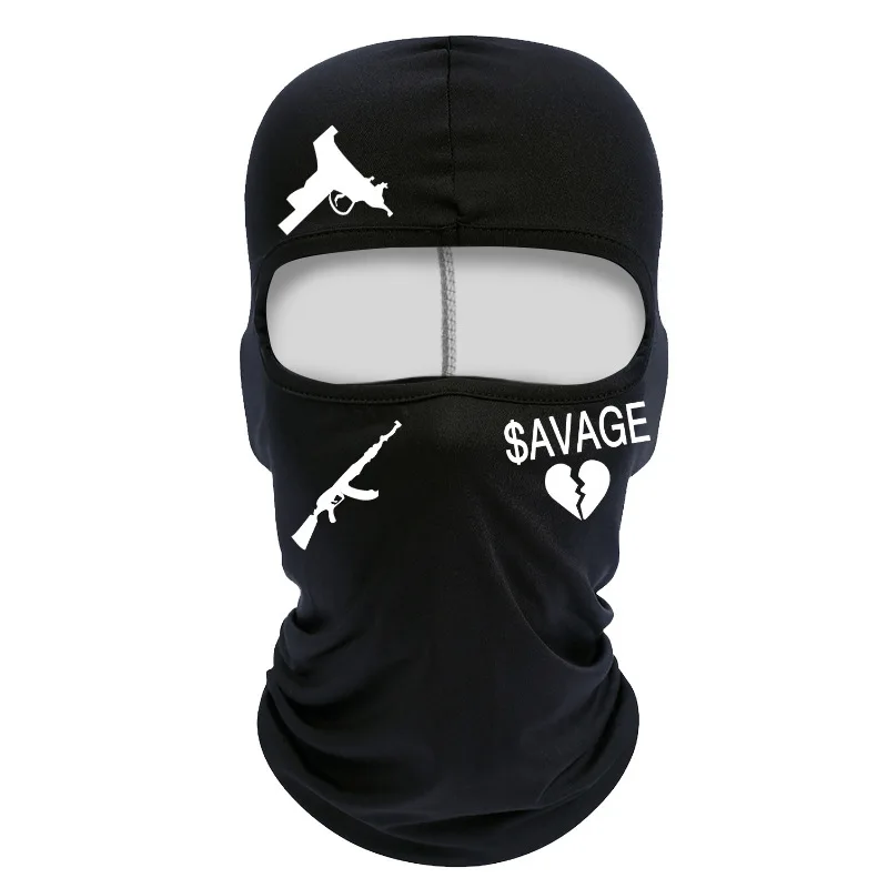 Outdoor cycling windproof, sun proof, breathable neck protection, hot stamping printed ice silk headgear, milk silk ski mask
Outdoor cycling windproof, sun proof, breathable neck protection, hot stamping printed ice silk headgear, milk silk ski mask