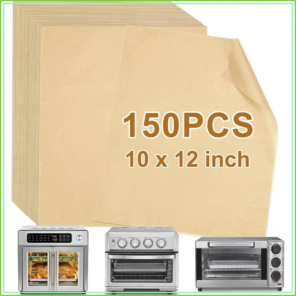 150PCS Disposable Air Fryer Liners, 10x12 Inch Unbleached Parchment Paper for Most Air Fryers & Toaster Ovens
150PCS Disposable Air Fryer Liners, 10x12 Inch Unbleached Parchment Paper for Most Air Fryers & Toaster Ovens