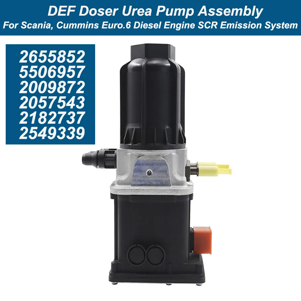 НОВЫЙ OEM 2655852 2549339 2009872 2057543 2182737 2549339 Дозирующий насос AdBlue в сборе насоса мочевины для грузовика Scania Cummins Euro 6
НОВЫЙ OEM 2655852 2549339 2009872 2057543 2182737 2549339 Дозирующий насос AdBlue в сборе насоса мочевины для грузовика Scania Cummins Euro 6